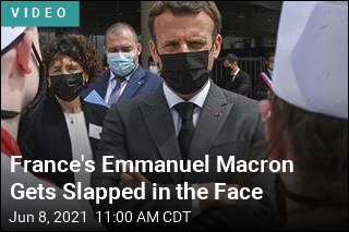 France&#39;s Emmanuel Macron Gets Slapped in the Face