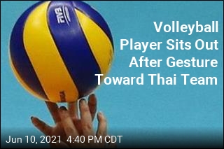Volleyball Player Sits Out After Gesture Toward Thai Team
