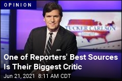 Tucker Carlson Berates Media, but He&#39;s a Frequent Source