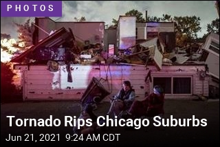 Tornado Rips Chicago Suburbs