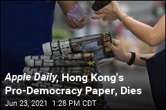 Hong Kong Pro-Democracy Paper to Print Last Edition