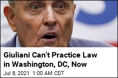 DC Puts Rudy Giuliani&#39;s Law License on Ice, Too