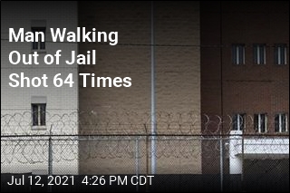 Man Walking Out of Jail Shot 64 Times