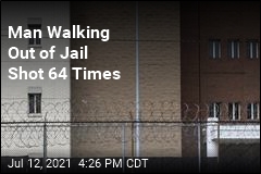 Man Walking Out of Jail Shot 64 Times