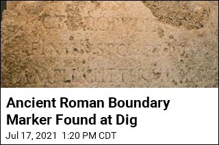 Dig Unearths Stone Marker For Ancient Rome Boundary