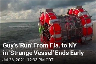 Guy&#39;s &#39;Run&#39; From Fla. to NY in &#39;Strange Vessel&#39; Ends Early
