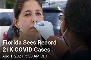 Florida Sees Record 21K COVID Cases