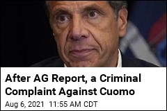First Criminal Complaint Lobbed Against Cuomo