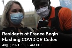 Residents of France Begin Flashing COVID QR Codes
