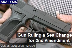 Gun Ruling a Sea Change for 2nd Amendment
