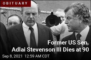 Former US Sen. Adlai Stevenson III Dies at 90