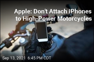 Apple Warns Against Attaching iPhones to Motorcycles