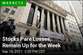 Stocks Pare Losses, Remain Up for the Week