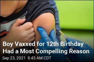 Boy Who Lost Dad to COVID Gets Vaxxed for 12th Birthday