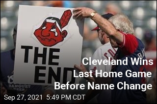 Indians Win Final Home Game Before Name Change