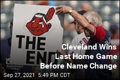 Indians Win Final Home Game Before Name Change