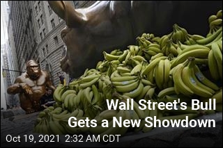Harambe Statue Faces Off With Wall Street&#39;s Charging Bull