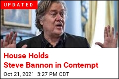 Jan. 6 Panel Votes to Hold Bannon in Contempt