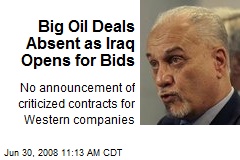 Big Oil Deals Absent as Iraq Opens for Bids
