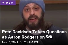 Pete Davidson Channels Aaron Rodgers on SNL
