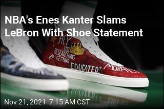 NBA Player Uses His Shoes to Criticize LeBron