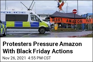 Protesters Pressure Amazon With Black Friday Actions