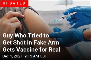 He Stuck Out His Arm to Get Vaxxed. It Was &#39;Cold and Gummy&#39;