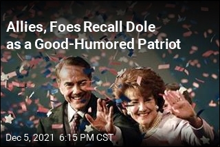 Allies, Foes Recall Dole as a Good-Humored Patriot