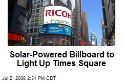 Solar-Powered Billboard to Light Up Times Square