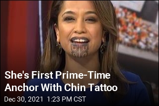She&#39;s First Prime-Time Anchor With Chin Tattoo