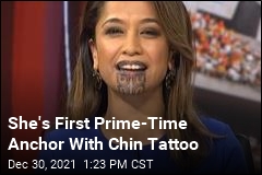 She&#39;s First Prime-Time Anchor With Chin Tattoo