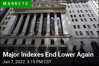 Major Indexes End Lower Again