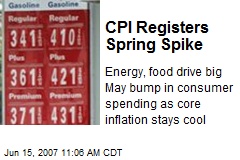 CPI Registers Spring Spike