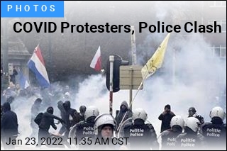 COVID Protesters, Police Clash
