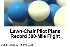 Lawn-Chair Pilot Plans Record 300-Mile Flight