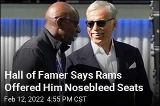 Hall of Famer Says Rams Offered Him Nosebleed Seats