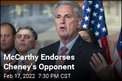McCarthy Endorses Cheney&#39;s Opponent