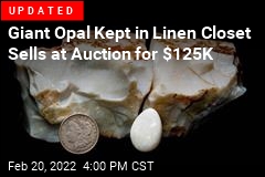 Giant Opal That&#39;s Been Kept in Linen Closet Set for Auction