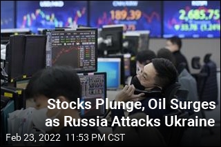 Asian Stocks Plunge, Oil Surges to Nearly $100 a Barrel on Russia Attack