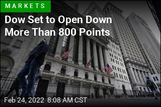 Dow Set to Open Down More Than 800 Points