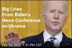 Biden: Putin &#39;Chose This War,&#39; Will Pay