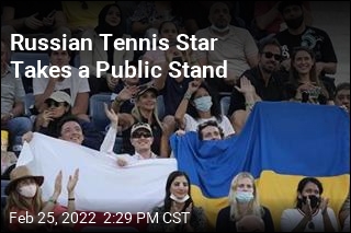 Russian Tennis Star Leaves Antiwar Message After Match