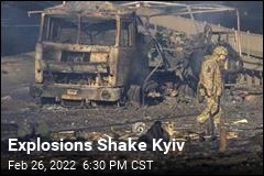Overnight Blasts Shake Kyiv