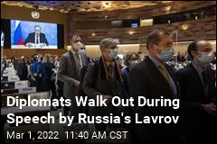 Diplomats Walk Out During Speech by Russia&#39;s Lavrov