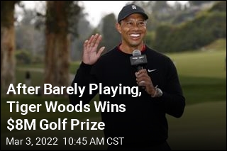 After Barely Playing, Tiger Woods Wins $8M Golf Prize