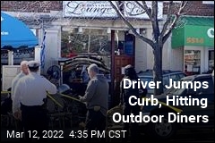 Driver Jumps Curb, Hitting Outdoor Diners