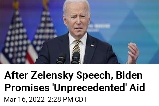 After Zelensky Speech, Biden Promises &#39;Unprecedented&#39; Aid