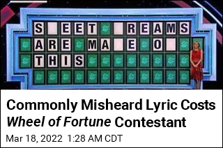 Commonly Misheard Lyric Costs Wheel of Fortune Contestant