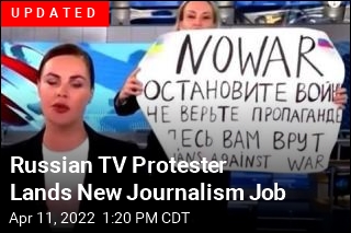 TV Protester Has a Way Out of Russia. She&#39;s Not Leaving