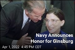Navy Announces Honor for Ginsburg